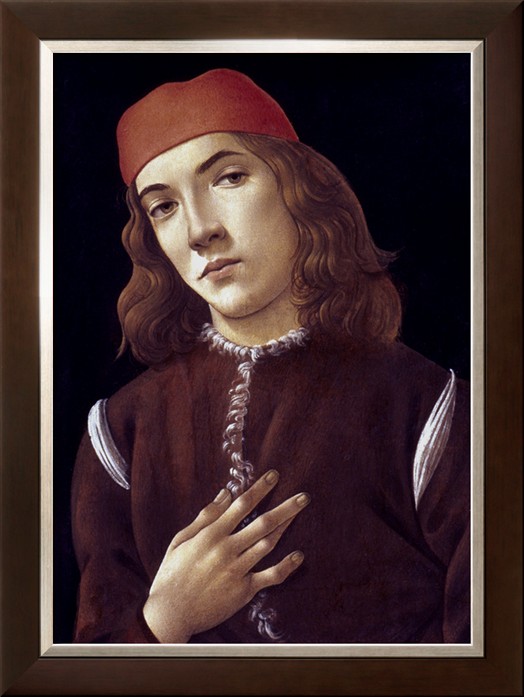 Portrait Of A Youth - Sandro Botticelli painting on canvas